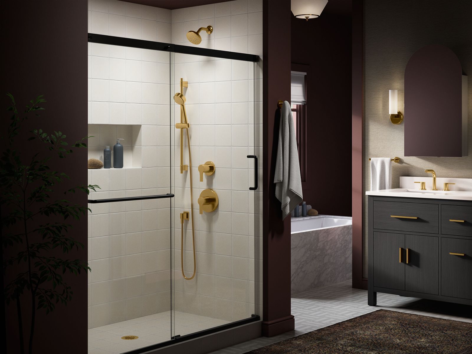 KOHLER K-T35330-4-CP Elate Mastershower Transfer Valve Trim - Polished Chrome