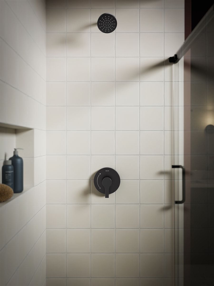 KOHLER K-TS35321-4Y-BL Elate Rite-Temp Shower Trim Kit, 2.5 Gpm - Matte Black