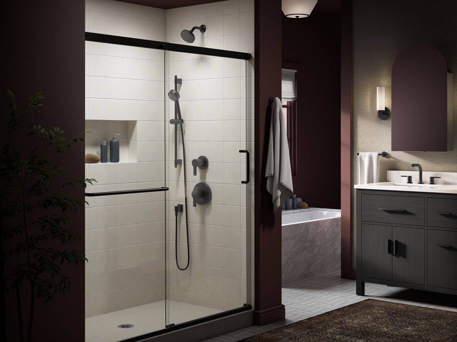 KOHLER K-T35330-4-CP Elate Mastershower Transfer Valve Trim - Polished Chrome