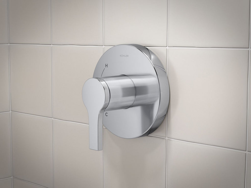 KOHLER K-TLS35321-4-BL Elate Rite-Temp Shower Trim Kit, Without Showerhead - Matte Black