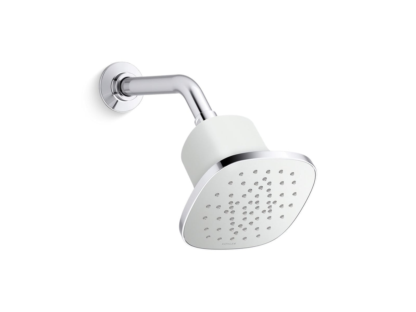 KOHLER K-37722-Y-CP Square single-function filtered showerhead, 2.5 gpm  -  Polished Chrome