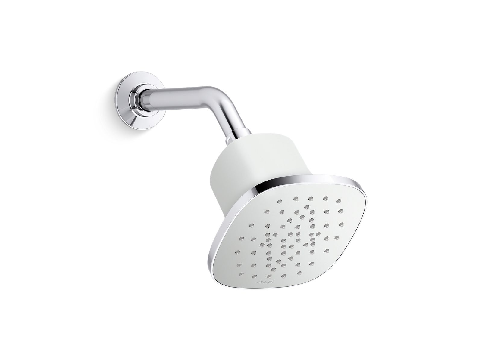KOHLER K-37722-Y-CP Square single-function filtered showerhead, 2.5 gpm  -  Polished Chrome