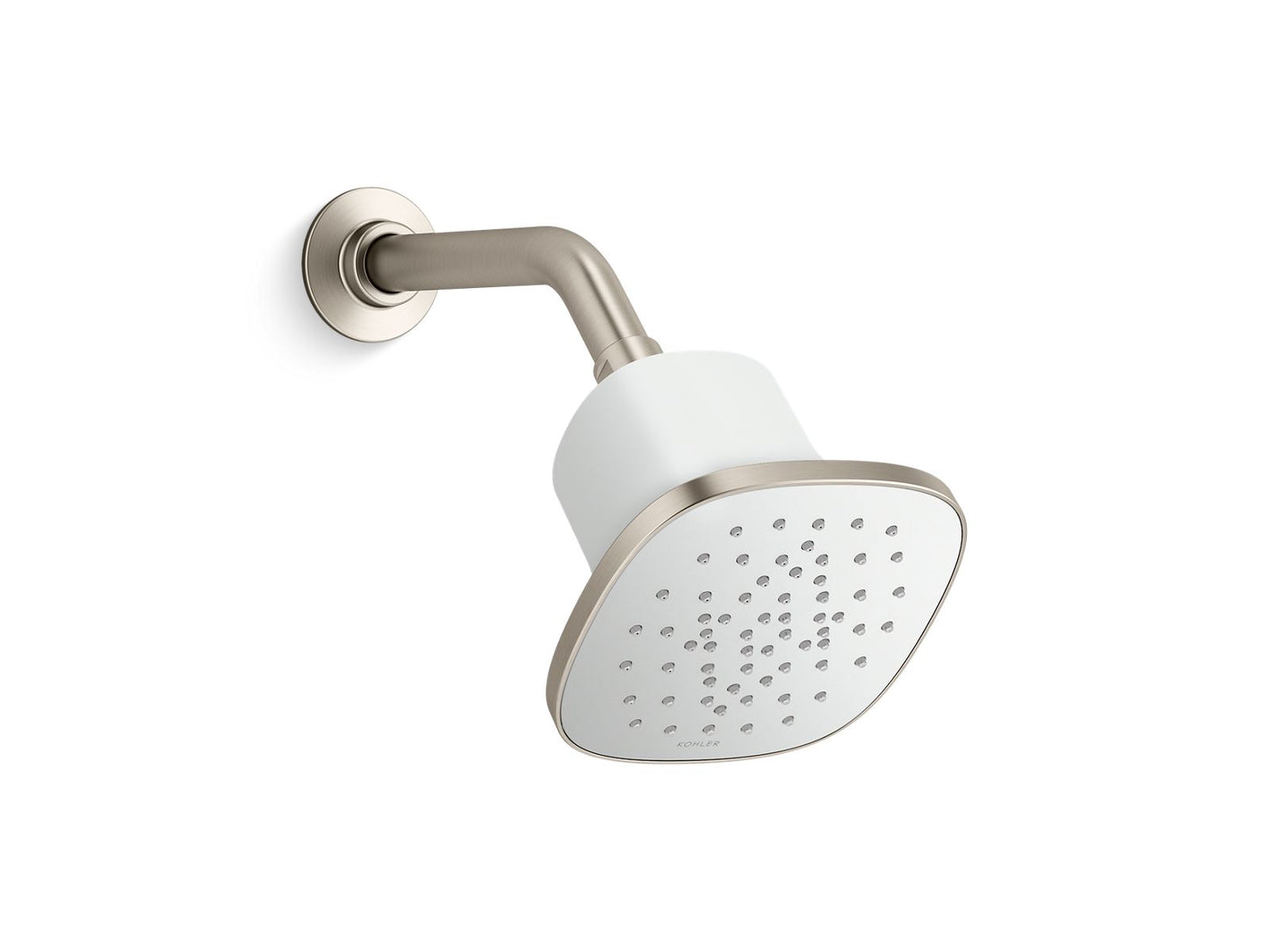 KOHLER K-37722-Y-BN Square single-function filtered showerhead, 2.5 gpm  -  Vibrant Brushed Nickel