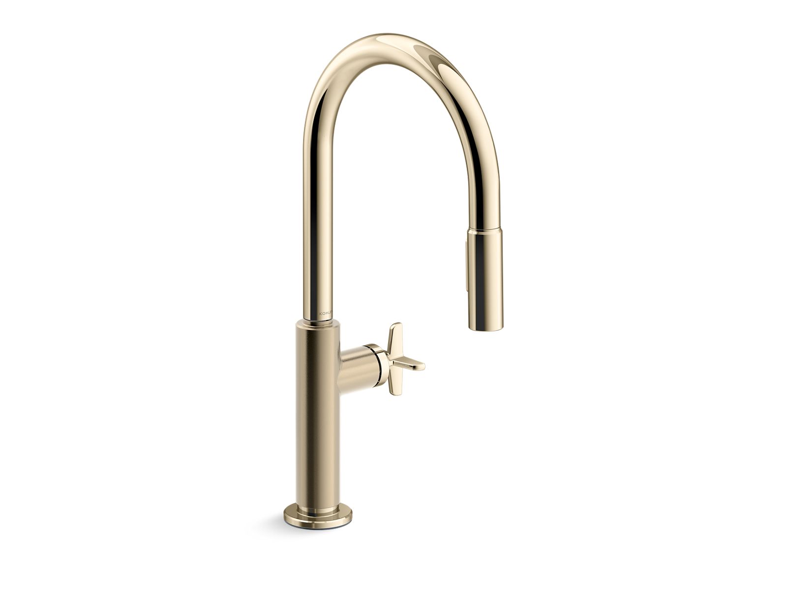 KOHLER K-28670-3RT2-AF Touchless pull-down kitchen sink faucet with two-function sprayhead  -  Vibrant French Gold