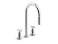 KOHLER K-28677-3RT2-CP Billet Touchless Pull-Down Kitchen Sink Faucet With Two-Function Sprayhead - Polished Chrome
