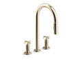 KOHLER K-28677-3RT2-AF Billet Touchless Pull-Down Kitchen Sink Faucet With Two-Function Sprayhead - Vibrant French Gold
