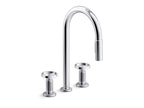 KOHLER K-28677-9RT2-CP Billet Touchless Pull-Down Kitchen Sink Faucet With Two-Function Sprayhead - Polished Chrome