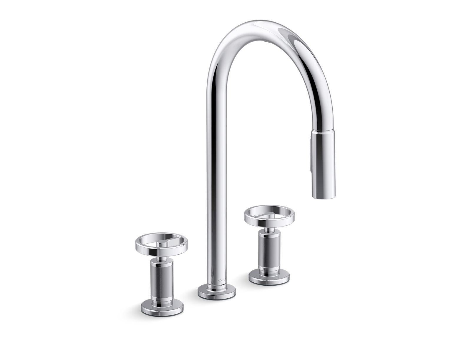 KOHLER K-28677-9RT2-CP Billet Touchless Pull-Down Kitchen Sink Faucet With Two-Function Sprayhead - Polished Chrome