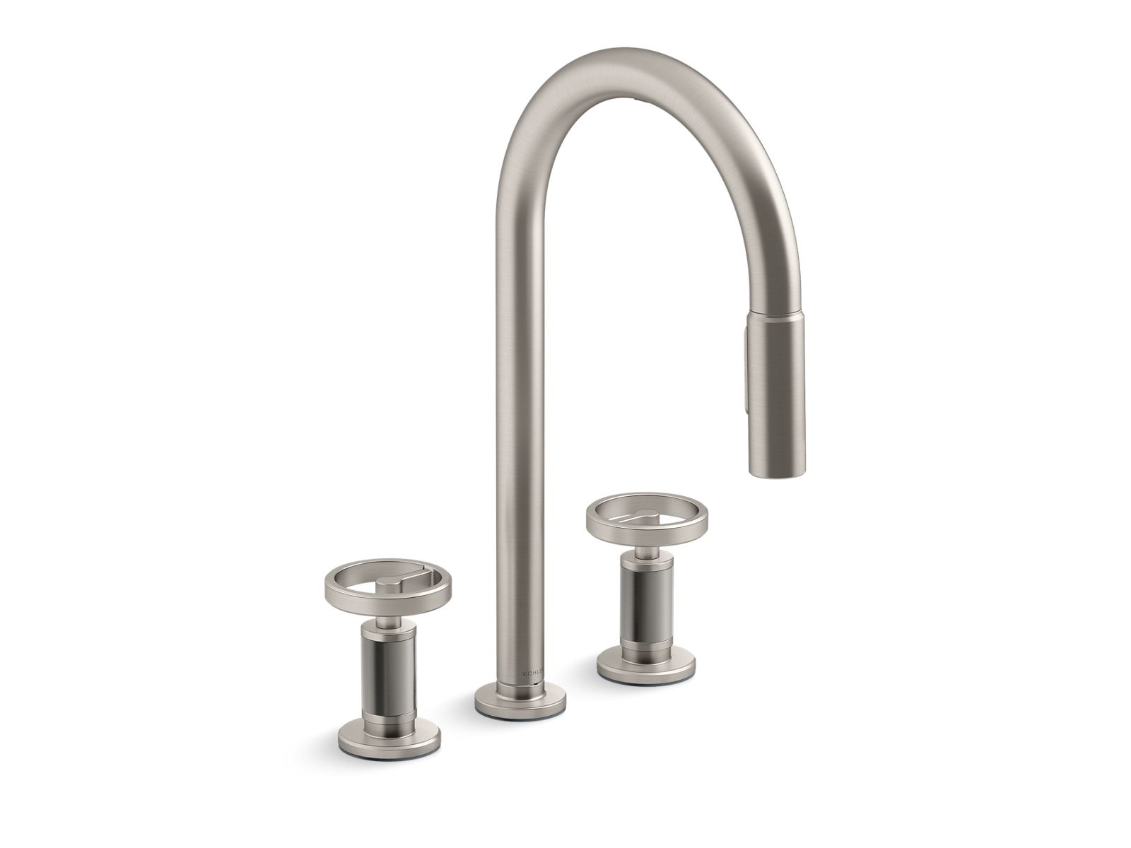 KOHLER K-28677-9RT2-VS Billet Touchless Pull-Down Kitchen Sink Faucet With Two-Function Sprayhead - Vibrant Stainless
