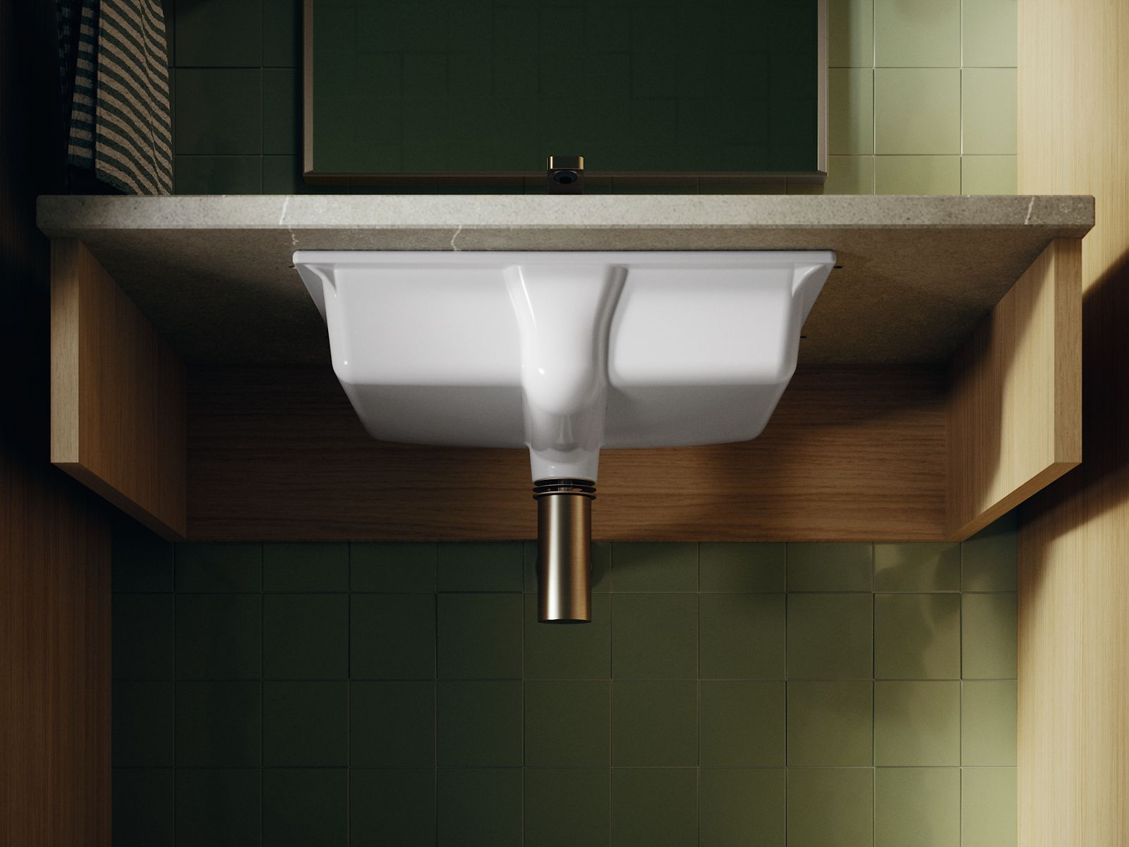 KOHLER K-38380-0 Verticyl 19-3/4" Rectangular Undermount Bathroom Sink - White