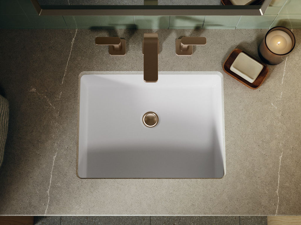 KOHLER K-38380-0 Verticyl 19-3/4" Rectangular Undermount Bathroom Sink - White