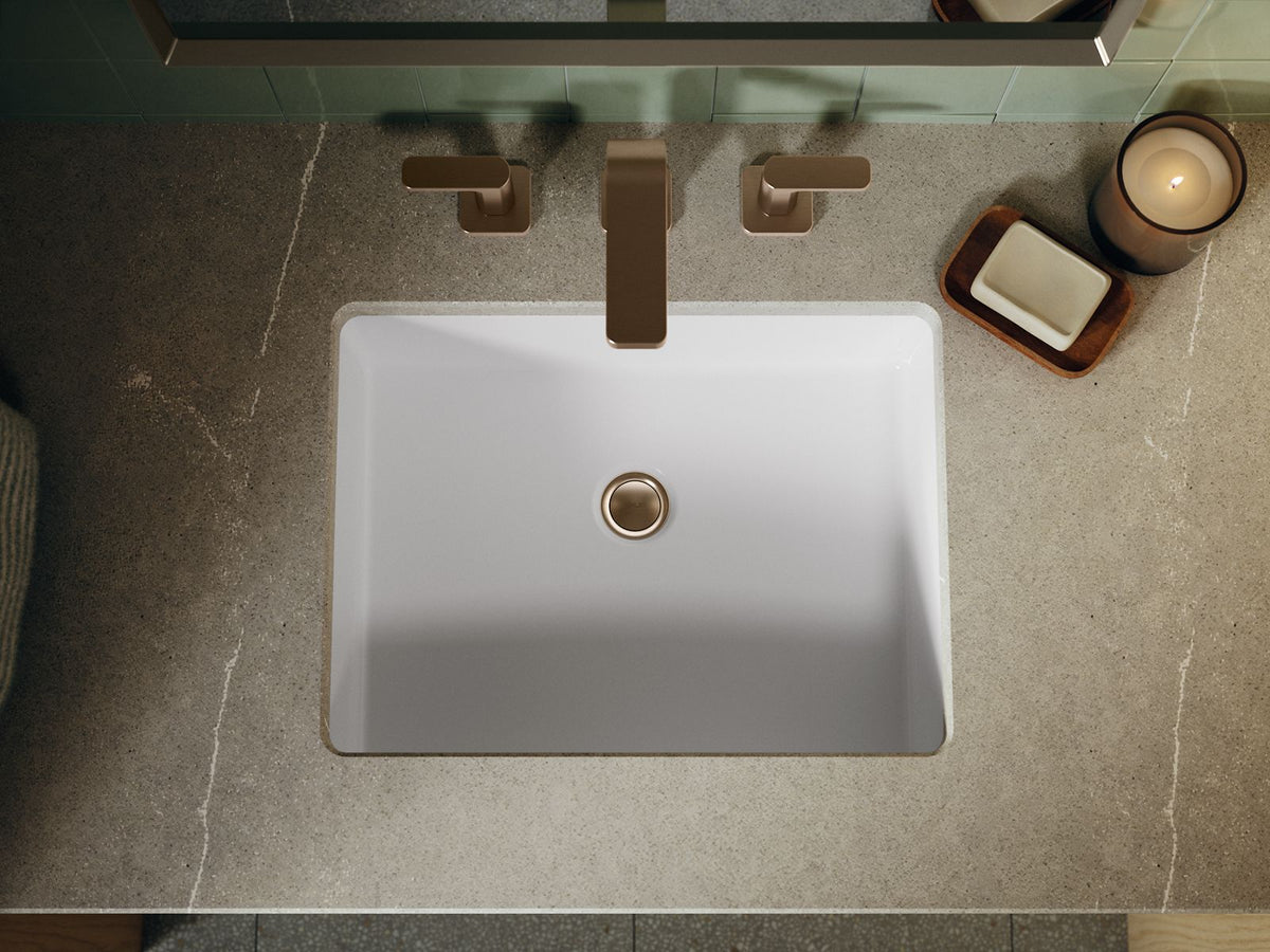 KOHLER K-38380-0 Verticyl 19-3/4" Rectangular Undermount Bathroom Sink - White