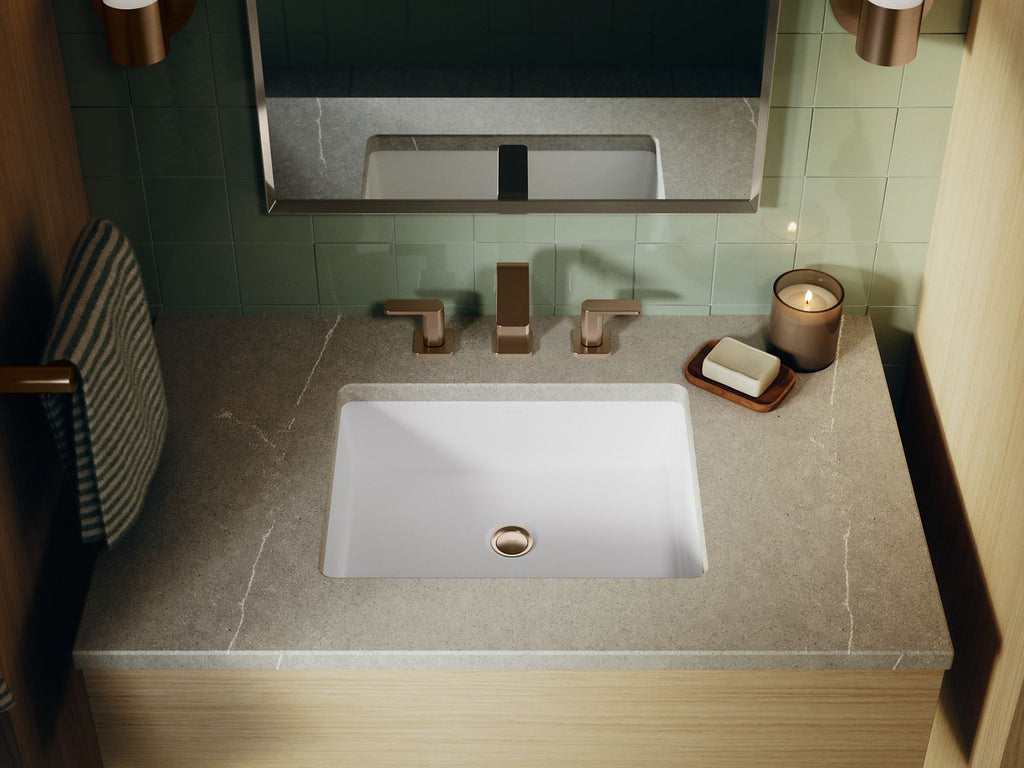 KOHLER K-38380-0 Verticyl 19-3/4" Rectangular Undermount Bathroom Sink - White