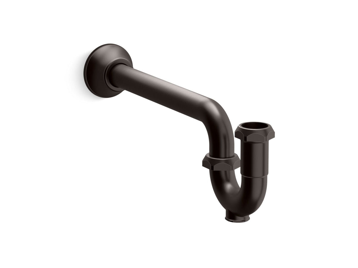 KOHLER K-9018-BGP Adjustable P-trap with long tubing outlet, 1-1/4" x 1-1/4"  -  Brushed Graphite