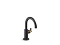 KOHLER K-28676-BMB Billet Beverage Faucet - Matte Black With Brushed Moderne Brass