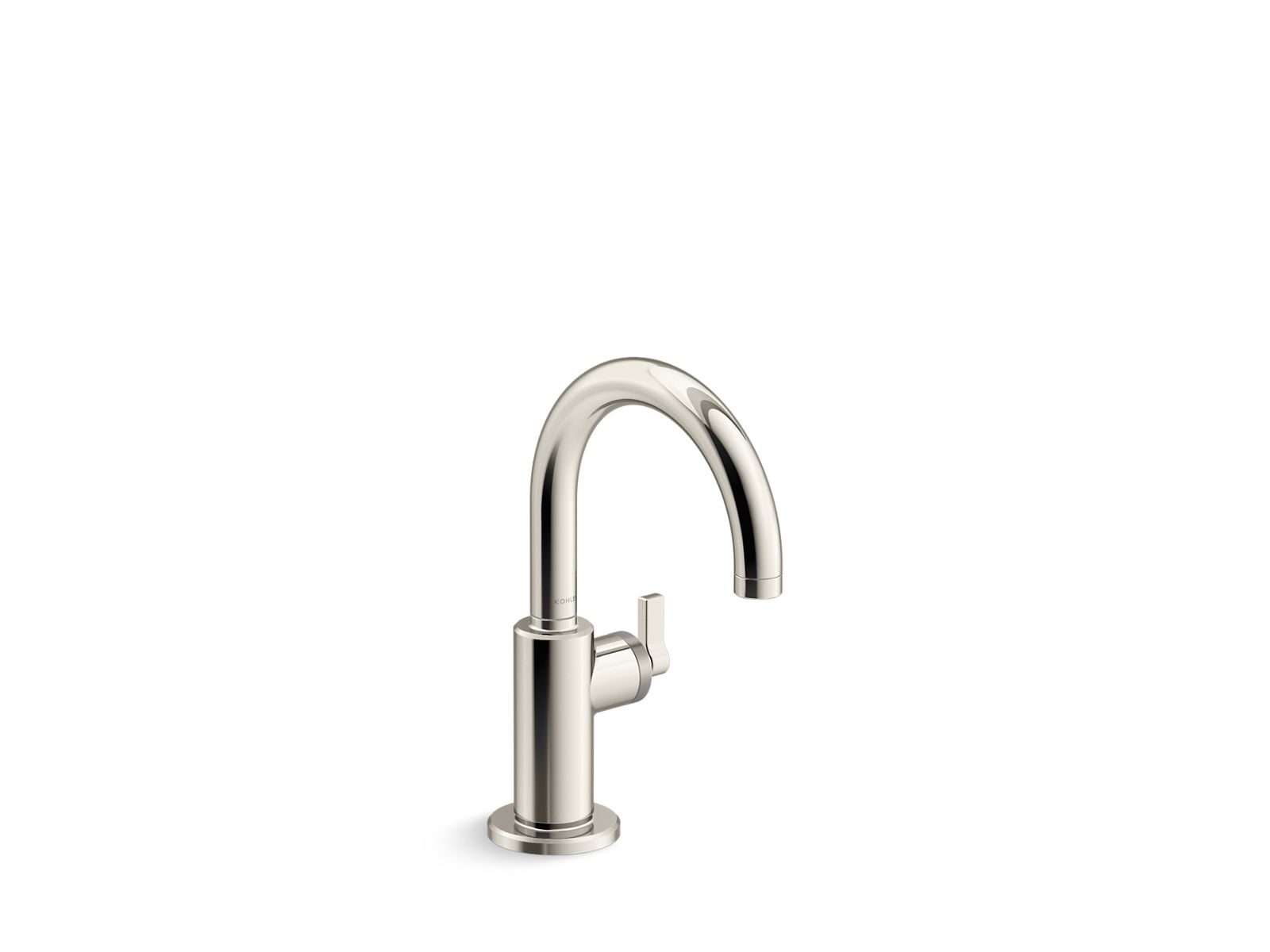 KOHLER K-28676-SN Billet Beverage Faucet - Vibrant Polished Nickel
