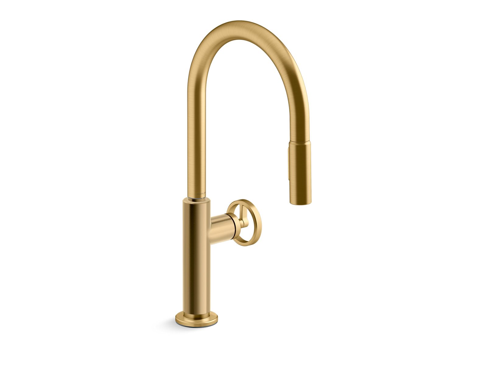 KOHLER K-28669-9-2MB Pull-down kitchen sink faucet with two-function sprayhead  -  Vibrant Brushed Moderne Brass