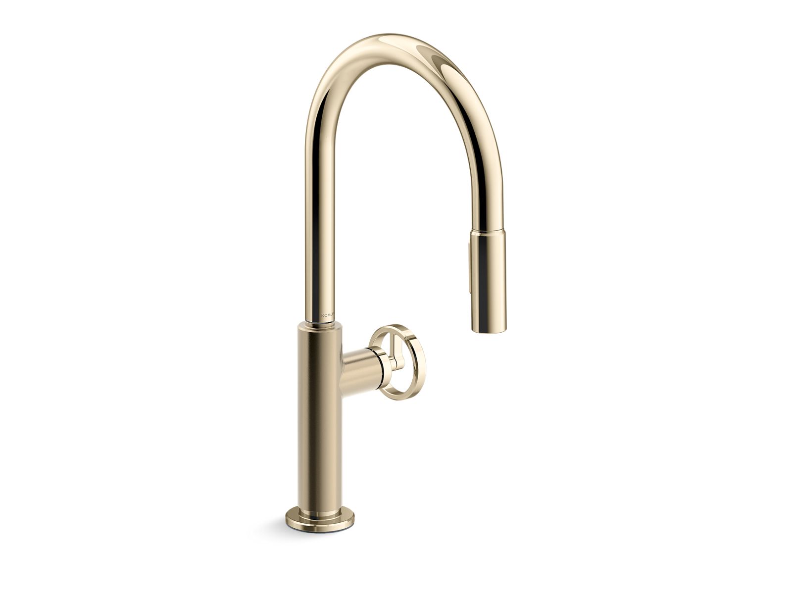 KOHLER K-28669-9-AF Pull-down kitchen sink faucet with two-function sprayhead  -  Vibrant French Gold
