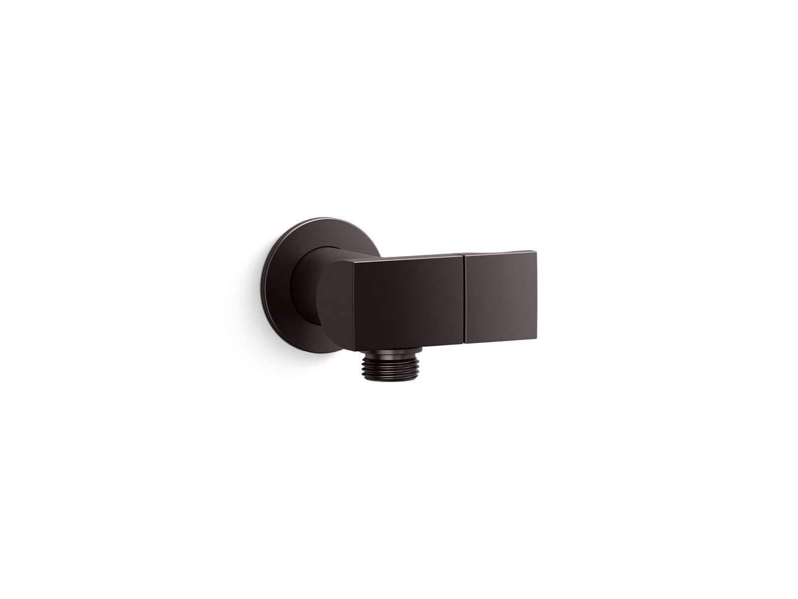 KOHLER K-98354-BGP Wall-mount handshower holder with supply elbow and check valve  -  Brushed Graphite