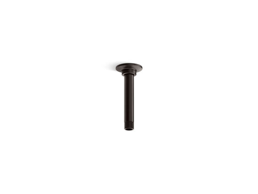 KOHLER K-7394-BGP 6" ceiling-mount single-function rainhead arm and flange  -  Brushed Graphite