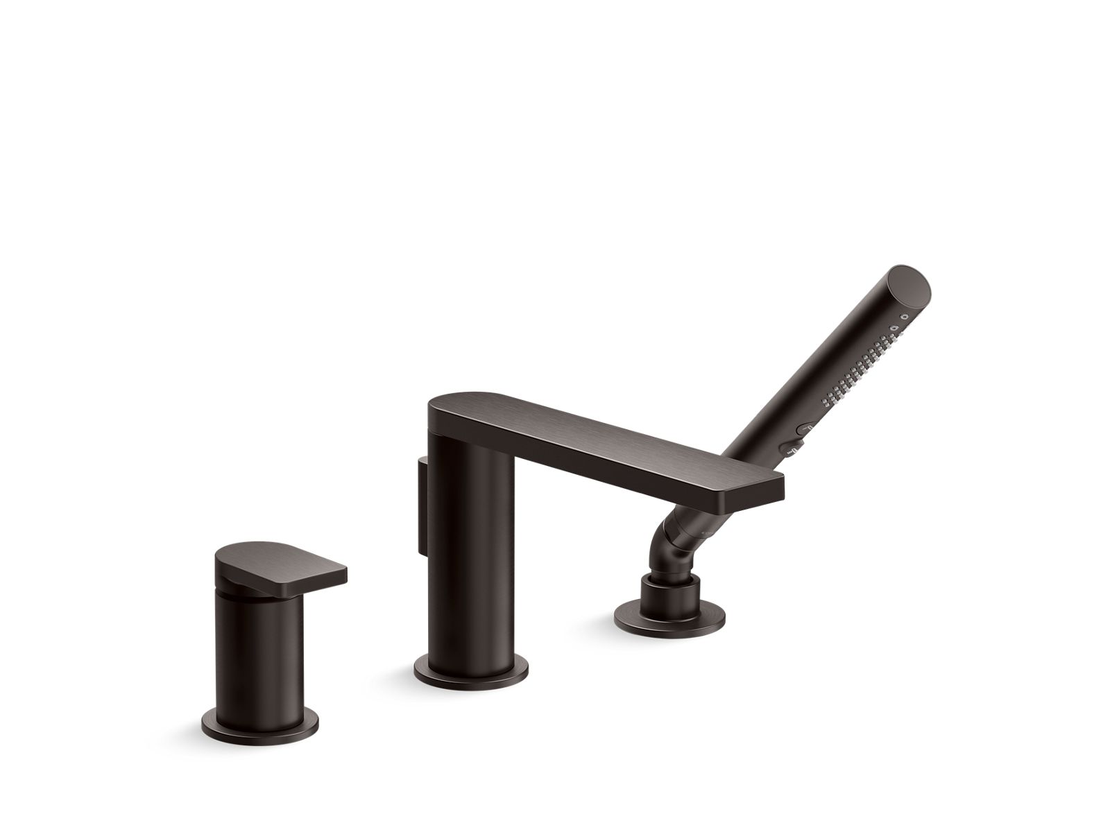 KOHLER K-73078-4-BGP Deck-mount bath faucet with handshower  -  Brushed Graphite