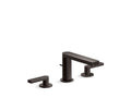 KOHLER K-73060-4-BGP Widespread bathroom sink faucet with Lever handles, 1.2 gpm  -  Brushed Graphite