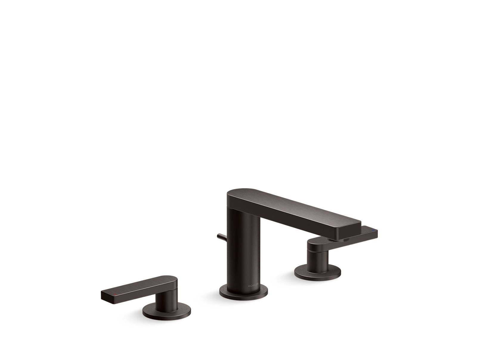 KOHLER K-73060-4-BGP Widespread bathroom sink faucet with Lever handles, 1.2 gpm  -  Brushed Graphite