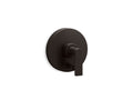 KOHLER K-T73117-4-BGP Rite-Temp valve trim with push-button diverter and lever handle  -  Brushed Graphite