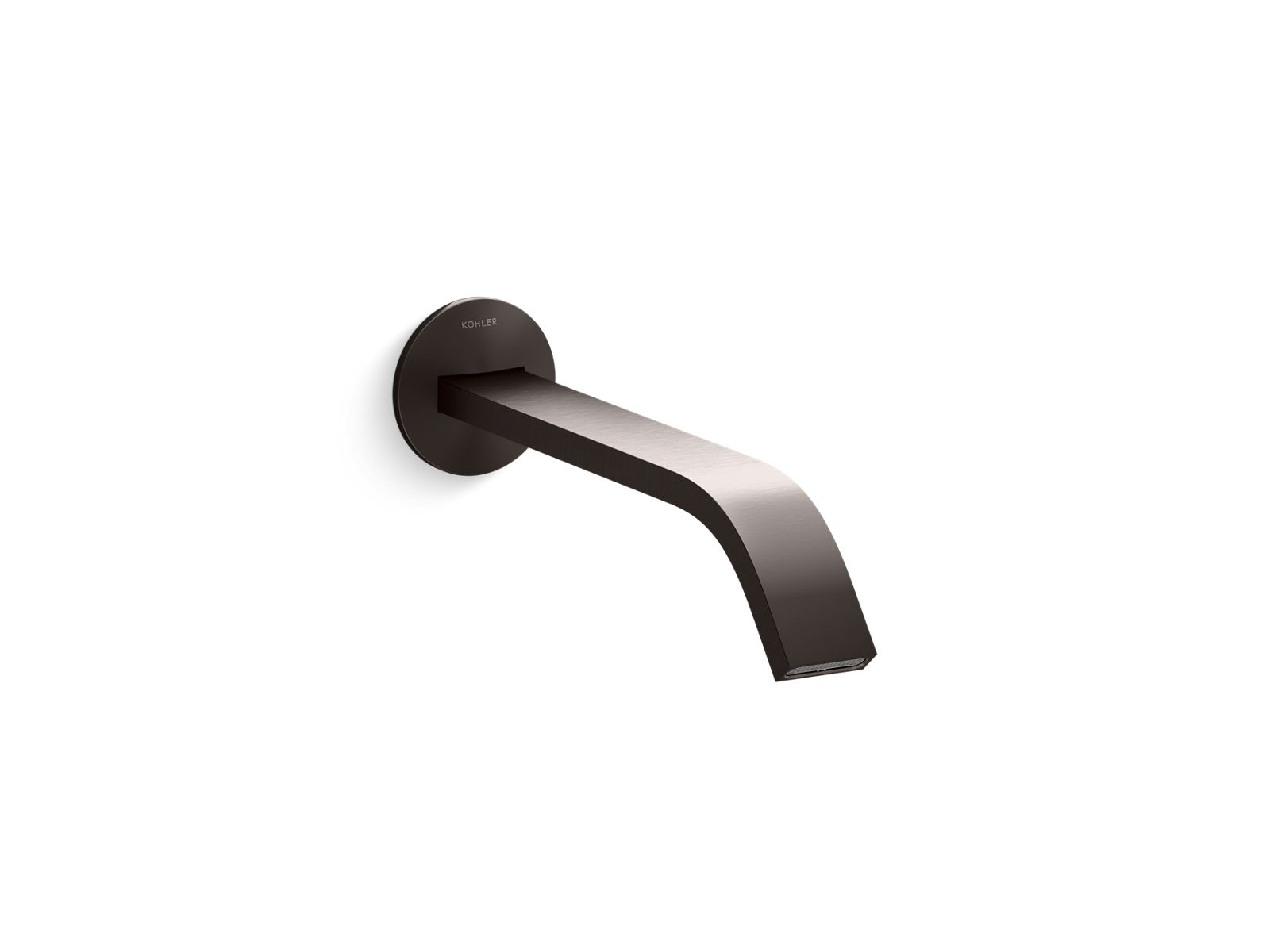 KOHLER K-T23888-BGP Wall-mount bathroom sink faucet spout with Ribbon design, 1.2 gpm  -  Brushed Graphite