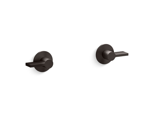 KOHLER K-T77981-4-BGP Wall-mount bathroom sink faucet Lever handle trim  -  Brushed Graphite