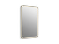 KOHLER K-38023-DLM-BNL Essential Ultrabright 22" X 34" Rectangular Lighted Framed Mirror - Brushed Nickel