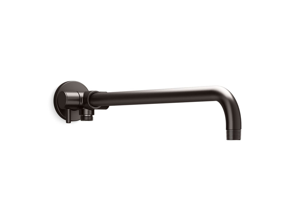 KOHLER K-76332-BGP Wall-mount rainhead arm with 3-way diverter  -  Brushed Graphite