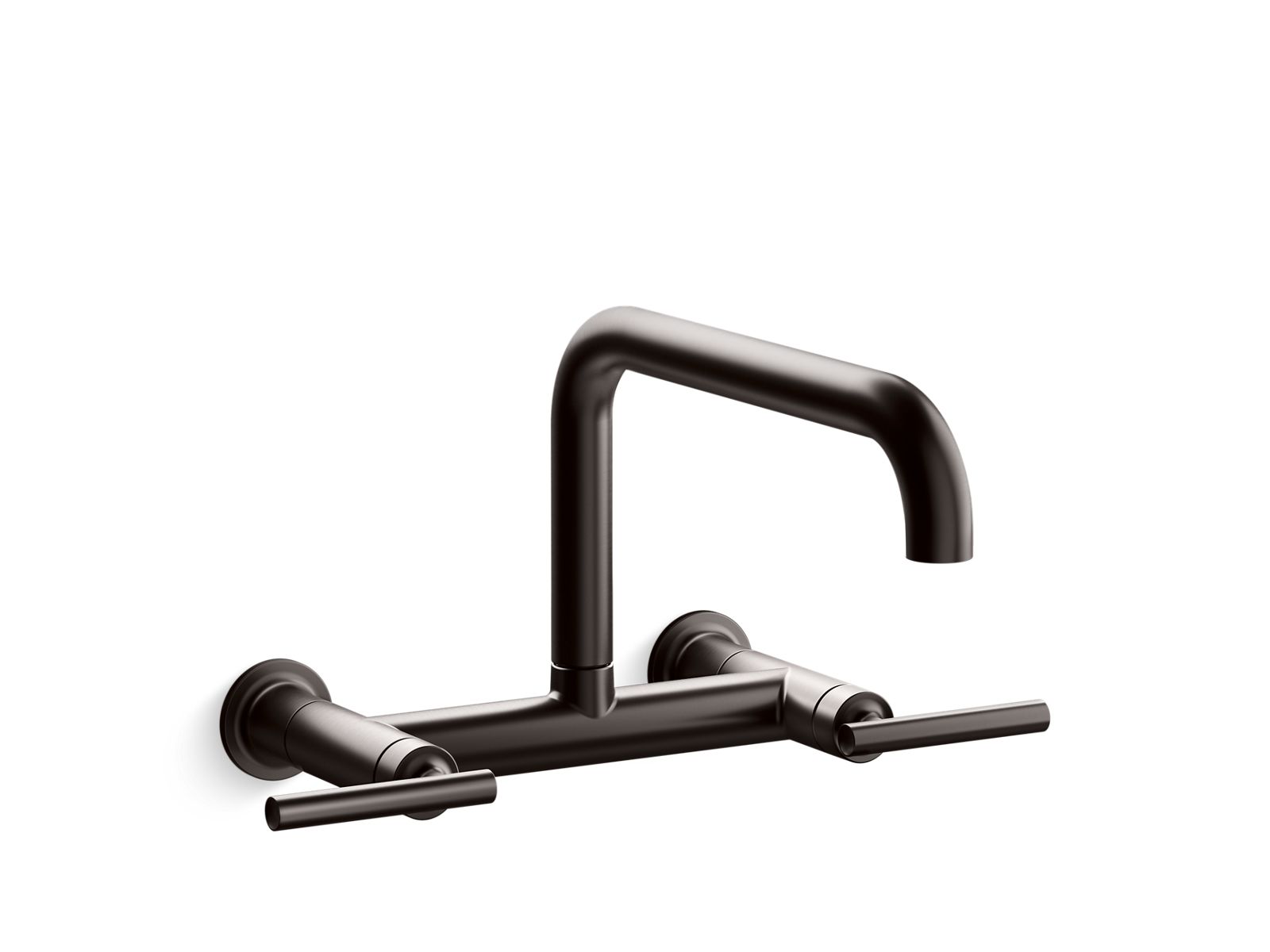 KOHLER K-7549-4-BGP Two-hole wall-mount bridge kitchen sink faucet  -  Brushed Graphite