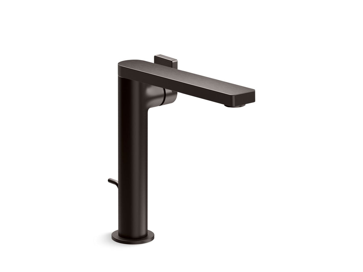 KOHLER K-73168-4-BGP Tall single-handle bathroom sink faucet with Lever handle, 1.2 gpm  -  Brushed Graphite