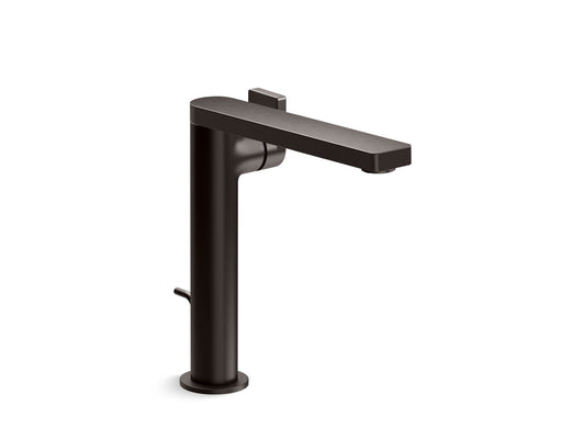 KOHLER K-73168-4-BGP Tall single-handle bathroom sink faucet with Lever handle, 1.2 gpm  -  Brushed Graphite