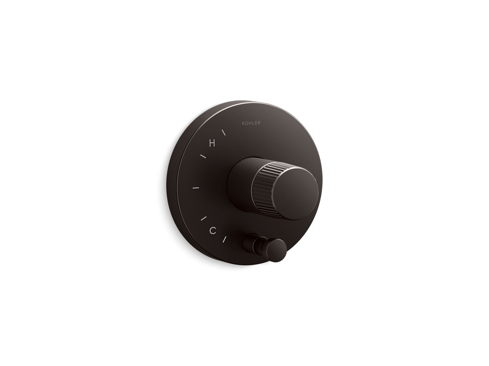 KOHLER K-T78016-8-BGP Rite-Temp valve trim with Oyl handle and diverter  -  Brushed Graphite