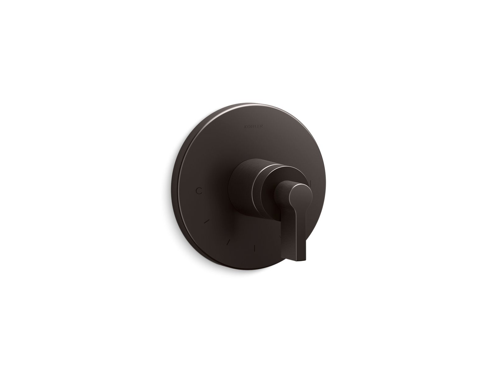 KOHLER K-T78027-4-BGP MasterShower temperature control valve trim with Lever handle  -  Brushed Graphite
