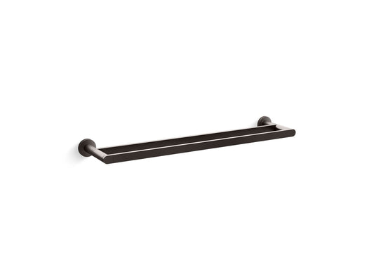 KOHLER K-73144-BGP 24" double towel bar  -  Brushed Graphite