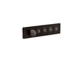 KOHLER K-26348-9-BGP Four-outlet recessed mechanical thermostatic valve control  -  Brushed Graphite