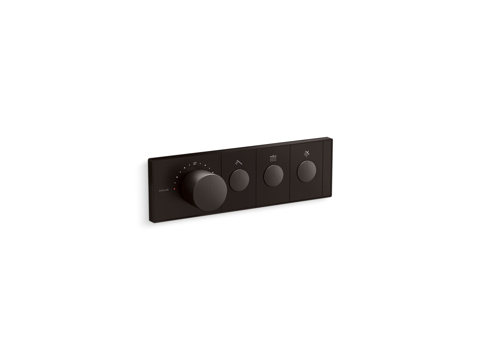 KOHLER K-26347-9-BGP Three-outlet recessed mechanical thermostatic valve control  -  Brushed Graphite