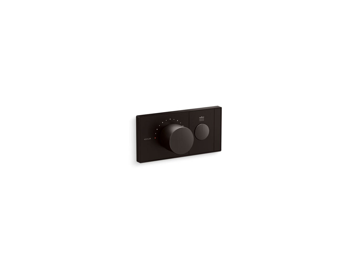 KOHLER K-26345-9-BGP One-outlet recessed mechanical thermostatic valve control  -  Brushed Graphite