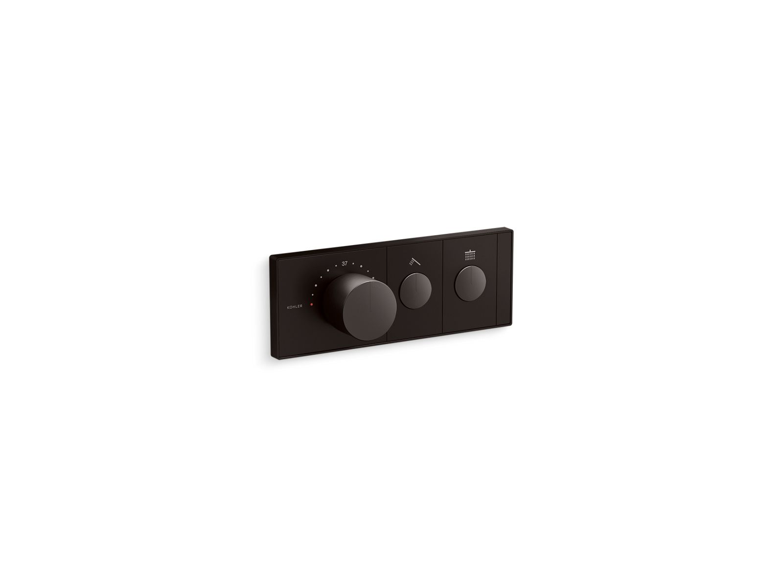 KOHLER K-26346-9-BGP Two-outlet recessed mechanical thermostatic valve control  -  Brushed Graphite