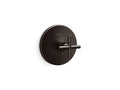 KOHLER K-T14488-3-BGP MasterShower temperature control valve trim with cross handle  -  Brushed Graphite