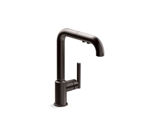 KOHLER K-7505-BGP Pull-out kitchen sink faucet with three-function sprayhead  -  Brushed Graphite