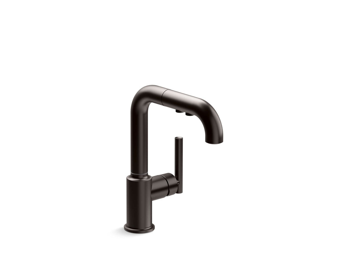KOHLER K-7506-BGP Pull-out kitchen sink faucet with three-function sprayhead  -  Brushed Graphite