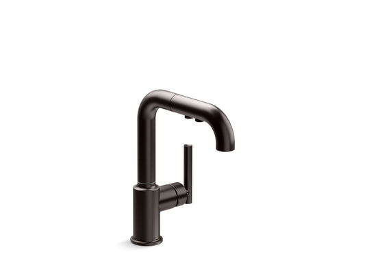 KOHLER K-7506-BGP Pull-out kitchen sink faucet with three-function sprayhead  -  Brushed Graphite