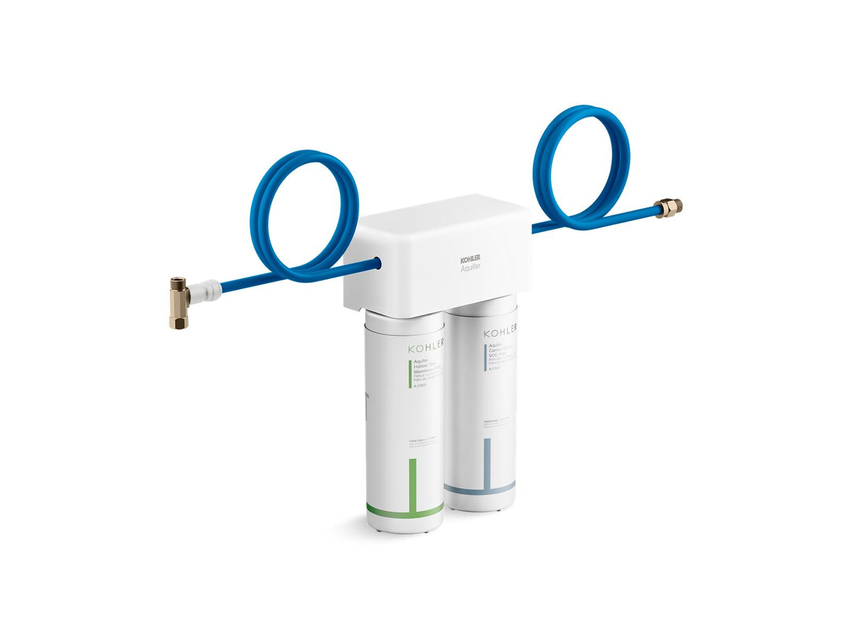 KOHLER K-77686-NA Aquifer Double-Cartridge Water Filtration System