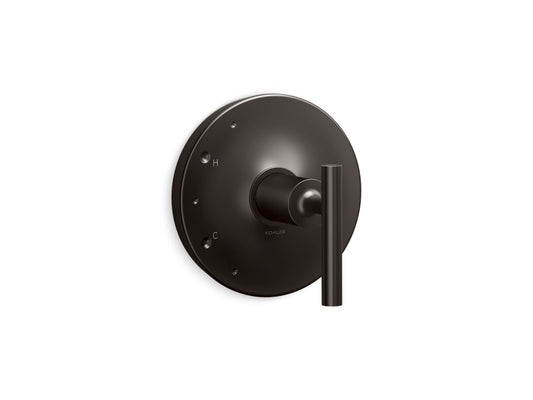 KOHLER K-TS14423-4-BGP Rite-Temp valve trim with lever handle  -  Brushed Graphite