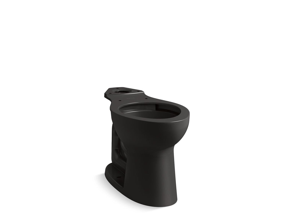KOHLER K-35704-7 Highline Elongated Toilet Bowl - Black Black