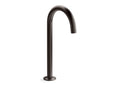 KOHLER K-77965-BGP Bathroom sink faucet spout with Tube design, 1.2 gpm  -  Brushed Graphite